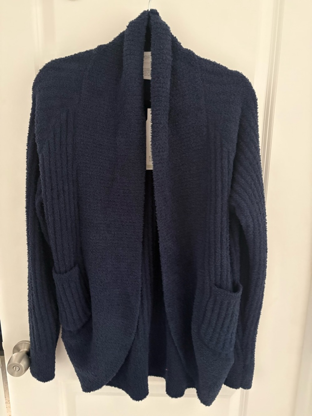 NWT Softies Marshmallow Cocoon Cardigan with Thumbholes Navy Size Medium